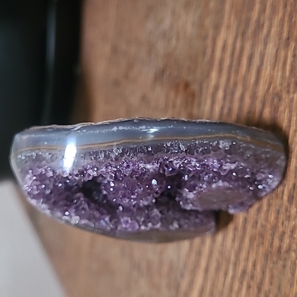 Uraguayan Amythyst Druzy Freeform 3pc Set - Picture 9 of 10